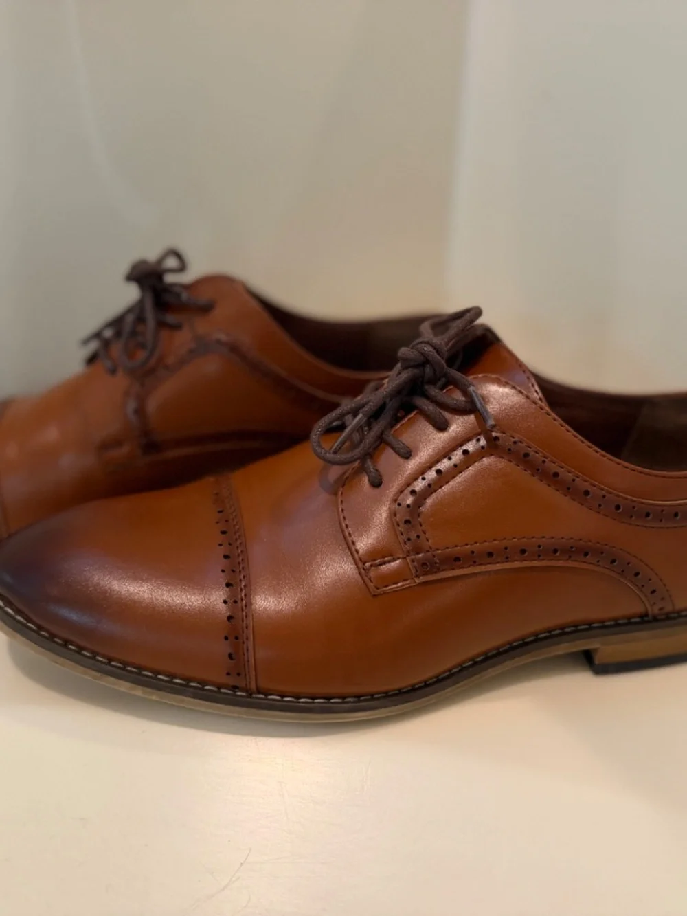 BOYS Size 6 Stacy Adam’s Dickinson Cognac Dress Shoes